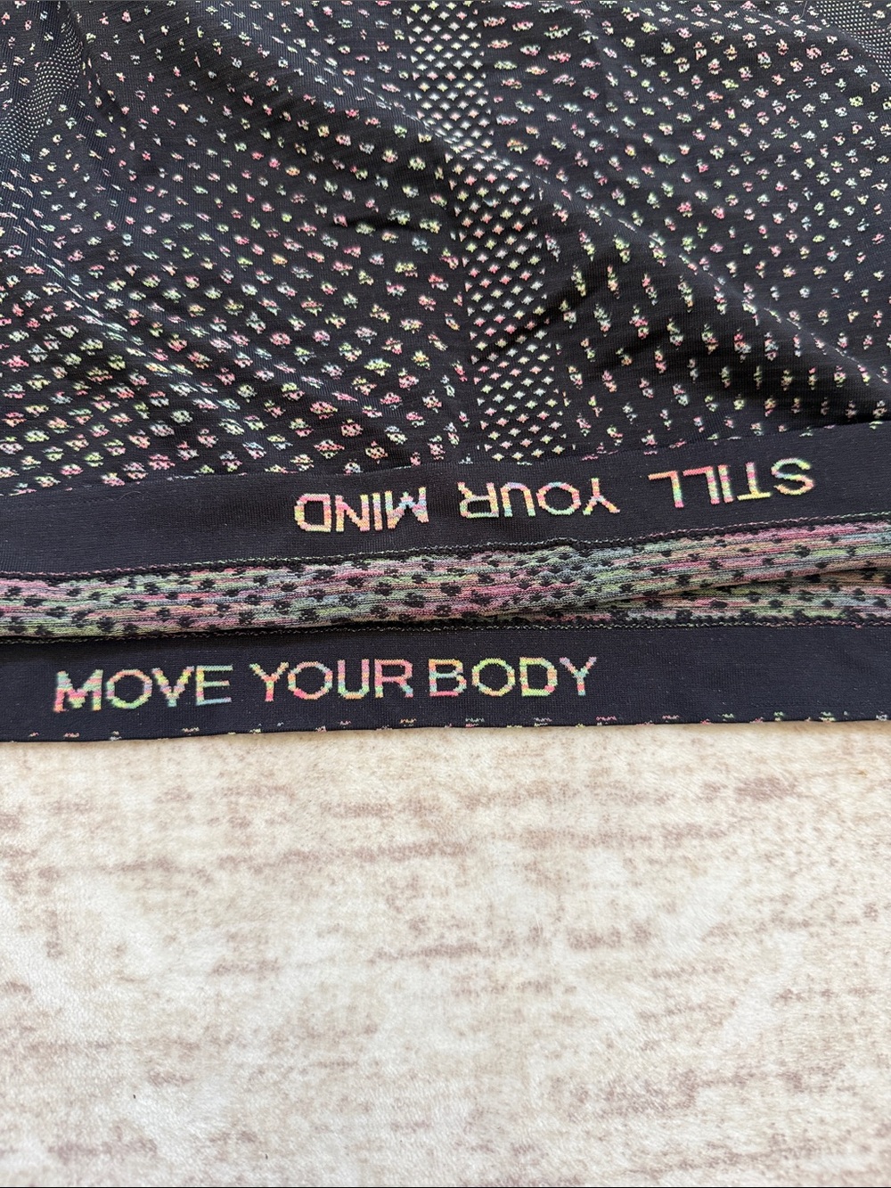 Lululemon Swiftly Tech Short Sleeve Running Top Black Multicolor Women’s Size 8 - Picture 5 of 5
